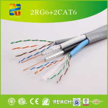 China Verkauf von hoher Qualität niedrigen Preis 2RG6 + 2CAT6 Kabel